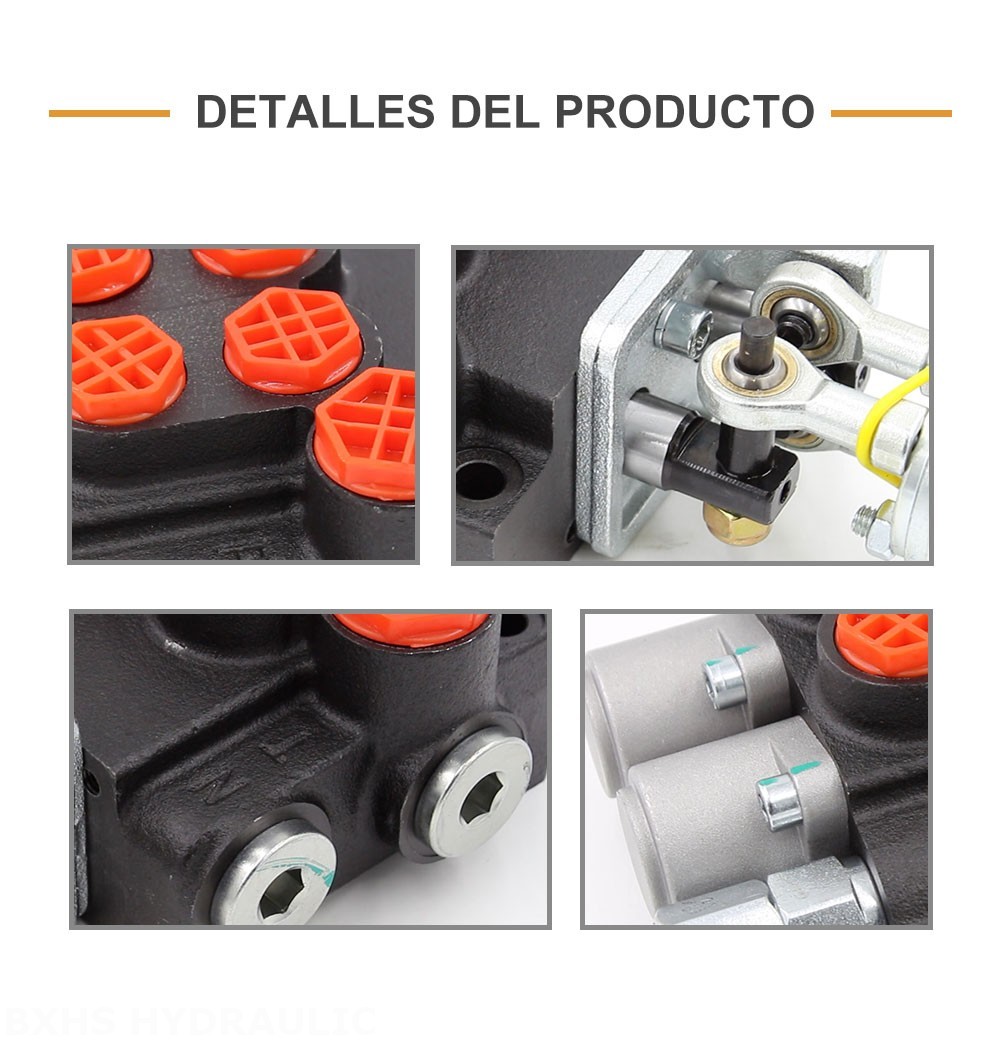 P40-2OT Manual y joystick 2 carretes Válvula direccional monobloque